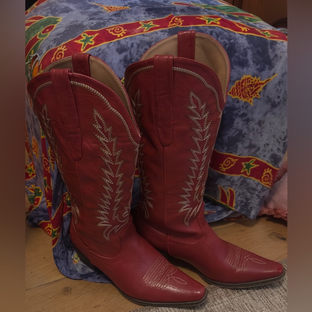 Red Western Cowboy Boots
